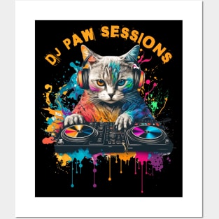 DJ CAT - DJ PAW SESSIONS Posters and Art